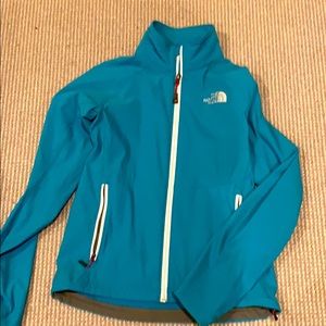 Cerulean blue North face windbreaker CS
